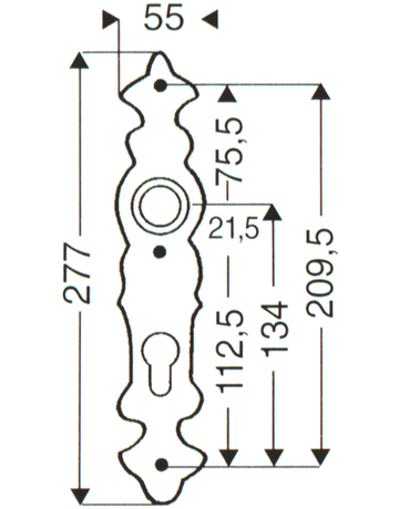 Bild Schutzinnenlangschild SI-208H PZ 92 mm EI Rowe-1