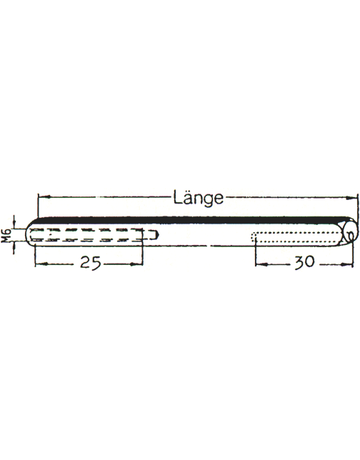 Bild Wechselstift mit M6 Innengewinde 10x110 mm-1