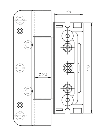 Bild BAKA Protect 4010 3D-Band FD F1 (1 Satz = 3 Stück) - Simonswerk-1