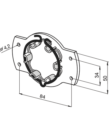 Bild somfy Universalantriebslag. m Feder- ring und kl. Öse für BK-System-1