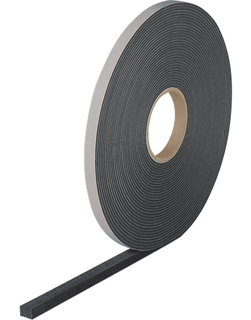 illbruck TN126 Elastozellband 6 X 2 mm schwarz Rolle à 20,0 m