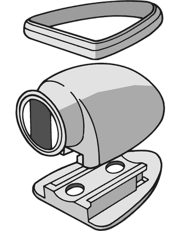 Magnet-Türfeststeller Compact Kst-grau Bodenbefestigung CF 22-2 W GR