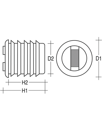 Bild Einbohr-Magnetschnäpper schwarz Ø 8 mm mit Gegenst. IS-1 N W4-1