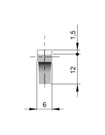 Bild Glasbodenträger K-Line vernickelt mit Gummiauflage-2