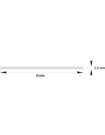 Bild Flachleiste 2,5 mm für Innen- und Aussenbereich Breite 20 mm - EXTE-1