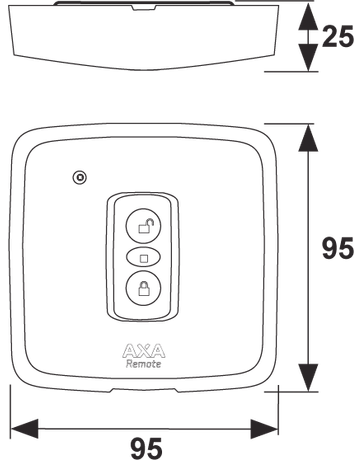 Bild AXA Remote 2.0 Wandschalter AP/UP weiß - AXA Home Security-1