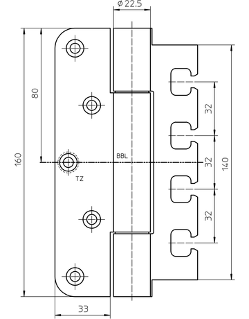 Bild Band VARIANT® VN 7729/160 Rollen Ø 22,5, Rollenl. 160, edelstahl-1