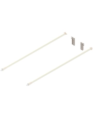 Bild METABOX Längsreling (links/rechts), NL=500 mm, ZRR.8000 Relinghalter rückseitig beigepackt, R9001 cremew/cremew - Blum-0