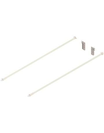 Bild METABOX Längsreling (links/rechts), NL=550 mm, ZRR.8000 Relinghalter rückseitig beigepackt, R9001 cremew/cremew - Blum-0