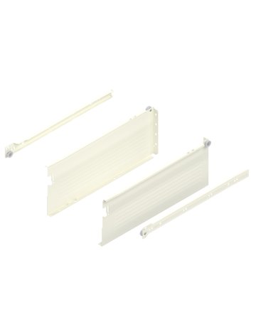 Bild METABOX Stahlzarge, H (150 mm), Teilauszug, NL=400 mm, Steckversion, links/rechts, R9001 cremeweiss - Blum-0