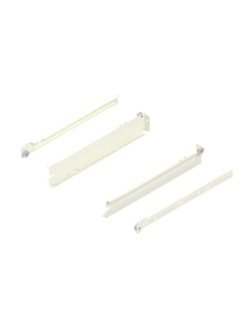 Bild METABOX Stahlzarge, N (54 mm), Teilauszug, NL=350 mm, Steckversion, links/rechts, R9001 cremeweiss - Blum-0