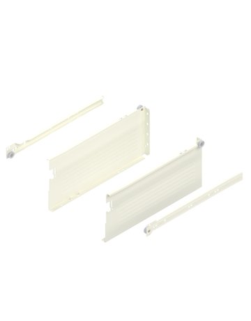Bild METABOX Stahlzarge, H (150 mm), Teilauszug, NL=350 mm, Steckversion, links/rechts, R9001 cremeweiss - Blum-0