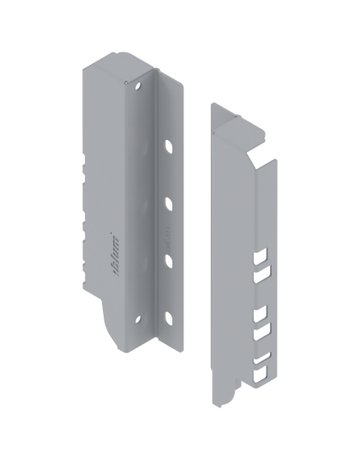 Bild TANDEMBOX Holzrückwandhalter, Höhe C (192 mm), links/rechts, R9006 weissalumin. - Blum-0
