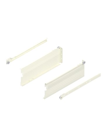 Bild METABOX Stahlzarge, K (118 mm), Teilauszug, NL=350 mm, Steckversion, links/rechts, R9001 cremeweiss - Blum-0