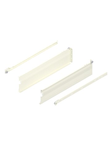 Bild METABOX Stahlzarge, K (118 mm), Teilauszug, NL=500 mm, Schraubversion, links/rechts, R9001 cremeweiss - Blum-0