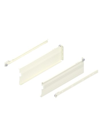 Bild METABOX Stahlzarge, K (118 mm), Teilauszug, NL=400 mm, Schraubversion, links/rechts, R9001 cremeweiss - Blum-0