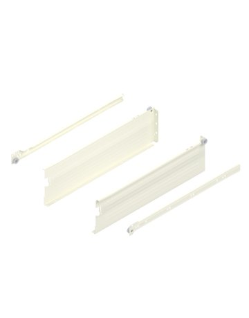 Bild METABOX Stahlzarge, K (118 mm), Teilauszug, NL=450 mm, Schraubversion, links/rechts, R9001 cremeweiss - Blum-0