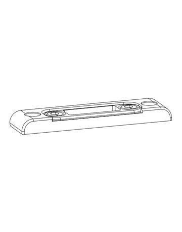Bild GU Schließplatte für Kantriegel Eurofalz 20x8 mm, Drehkipp, Fenstertechnik-1