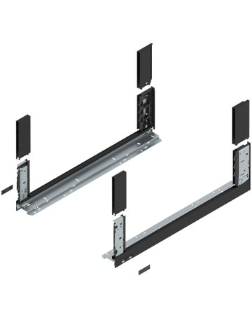 Bild LEGRABOX Zarge, Höhe C (177 mm), NL=600 mm, links/rechts, für LEGRABOX free, carbonschwarz matt - Blum-0