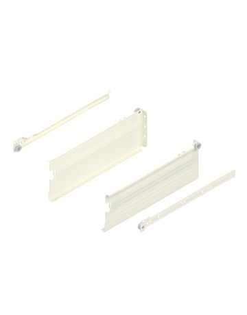 Bild METABOX Stahlzarge, K (118 mm), Teilauszug, NL=350 mm, Schraubversion, links/rechts, R9001 cremeweiss - Blum-0