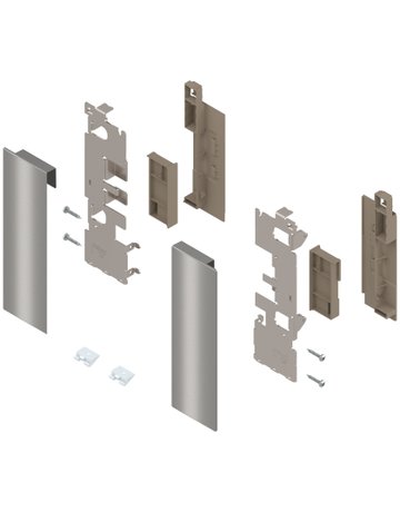 Bild LEGRABOX Fronthalter, Höhe C, für Innenauszug mit Einschubelement, links/rechts, für LEGRABOX free, inox-gebür.-lackiert - Blum-0