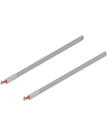 Bild TANDEMBOX Längsreling (oben), für Frontauszug, NL=650 mm, links/rechts, für TANDEMBOX antaro, R9006 weissalumin. - Blum-0