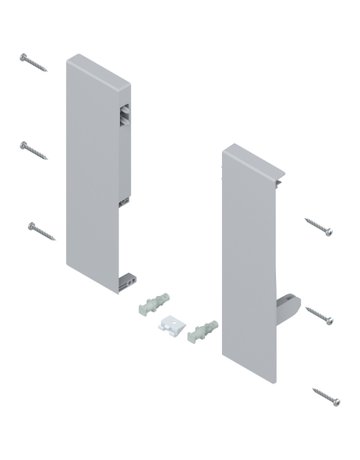 Bild TANDEMBOX Fronthalter, Höhe D, für Innenauszug mit 1-fach Reling, links/rechts, für TANDEMBOX antaro, weissgrau - Blum-0