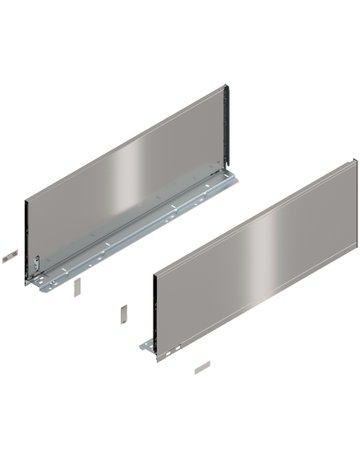 Bild LEGRABOX Zarge, Höhe F (241 mm), NL=650 mm, links/rechts, für LEGRABOX pure, inox-gebür.-lackiert - Blum-0