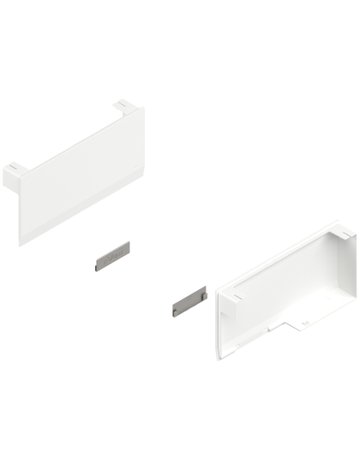 Bild AVENTOS HK top Hochklappe, Abdeckkappe groß, glatt, links/rechts, seidenweiss/inox-g. - Blum-1
