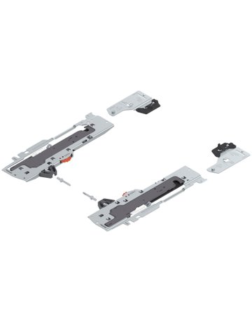Bild Set (TIP-ON BLUMOTION Einheit + Mitnehmer + Adapter), für TANDEMBOX, Typ L5, NL=350-650 mm, Gesamtgewicht des Auszugs=30-65 kg, links/rechts, schwarz-0