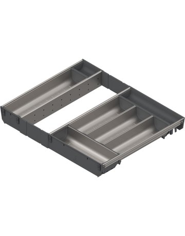 Bild ORGA-LINE Schalen-Set (vollausfüllend), für TANDEMBOX Schubkasten, NL=450 mm, KB=600 mm, inox-gebü/staubgr - Blum-0