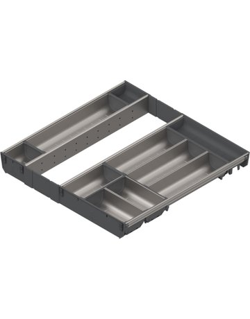 Bild ORGA-LINE Schalen-Set (vollausfüllend), für TANDEMBOX Schubkasten, NL=550 mm, KB=600 mm, inox-gebü/staubgr - Blum-0