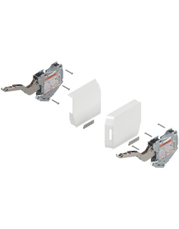Bild AVENTOS HK-S Hochklappe, Kraftspeicher (Set), LF=400-1000 (bei 2 Stück), zum Schrauben, seidenweiss/inox-g. - Blum-0