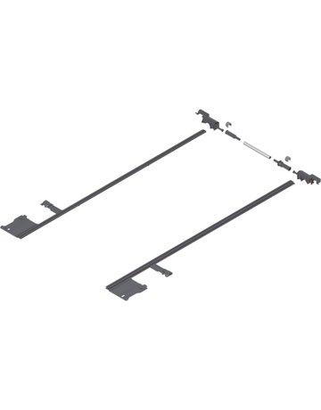 Bild MOVENTO Seitenstabilisierung, NL=750 mm, KB=1400 mm, Vollauszug, zum Ablängen, R7037 staubgrau - Blum-0