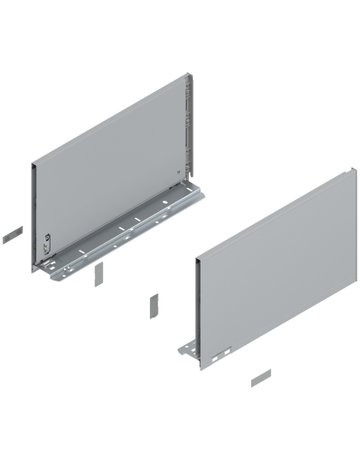 Bild LBX Zargen pure Höhe F H=239,9 mm NL=400 mm, silber - Blum-0