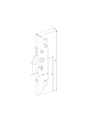 Bild Einsteckgetriebe 9 mm links Nr. 200/3 LS ohne Zubehör, ohne Stange verzinkt - GSG-1