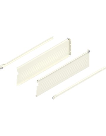 Bild METABOX Stahlzarge, H (150 mm), Teilauszug, NL=550 mm, Schraubversion, links/rechts, R9001 cremeweiss - Blum-0