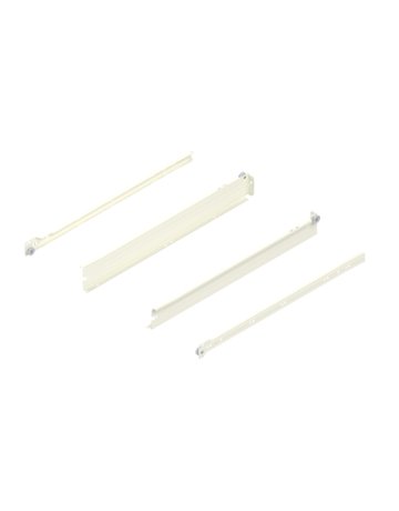 Bild METABOX Stahlzarge, N (54 mm), Teilauszug, NL=500 mm, Schraubversion, links/rechts, R9001 cremeweiss - Blum-0