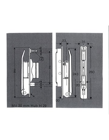Bild Hebeapparat Huba-Contra Fix H29/A1 ohne Band - GEZE-1