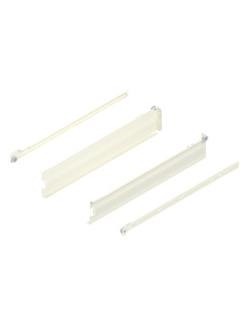 Bild METABOX Stahlzarge, M (86 mm), Teilauszug, NL=500 mm, Schraubversion, links/rechts, R9001 cremeweiss - Blum-0