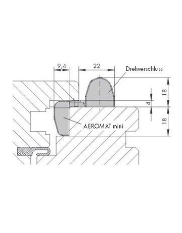 Bild Aeromat Mini Standard Weiss K25 RAL9016 Siegenia-1