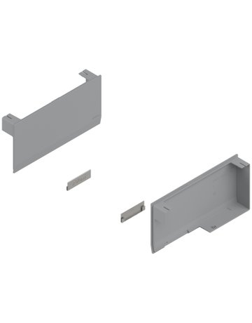Bild AVENTOS HK top Hochklappe, Abdeckkappe groß, glatt, links/rechts, hellgrau/inox-g. - Blum-1