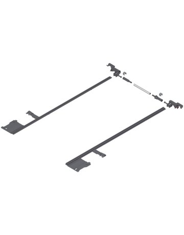 Bild LEGRABOX Seitenstabilisierung, NL=650 mm, KB=1400 mm, Vollauszug, zum Ablängen, R7037 staubgrau - Blum-0
