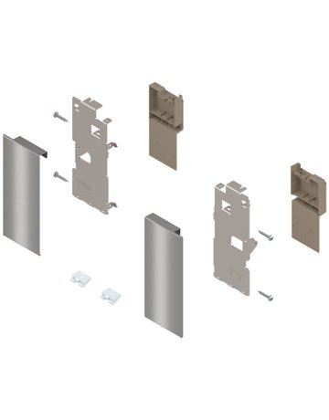 Bild LEGRABOX Fronthalter, Höhe K, für Innenschubkasten, links/rechts, für LEGRABOX pure, inox-gebür.-lackiert - Blum-0
