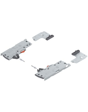Bild Set (TIP-ON BLUMOTION Einheit + Mitnehmer + Adapter), für LEGRABOX, für MOVENTO, Typ S1, NL=270-300 mm, Gesamtgewicht des Auszugs=10-20 kg, links/rechts, R7035 lichtgrau-0