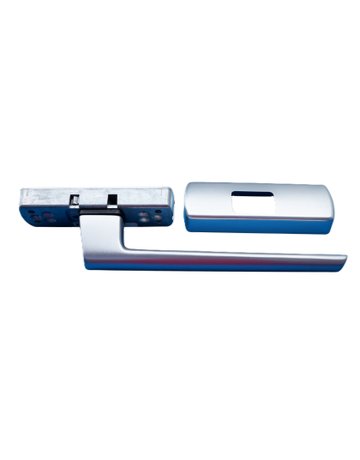 Bild Hebel Si-Line PSK200-Z/GH silber rechts inkl. Abdeckkappe Holz/Kunsts - SIEGENIA-0