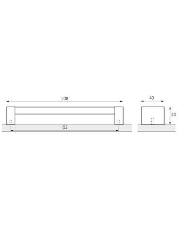 Bild MB-Griff,B40x192mm,H33mm,Holz Arago 9207452 schwarzgrau - Hettich-8