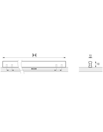 Bild MB-Griff,B10x96/128mm,H18mm,Aluminium Kervo 9190442,schwarz ma - Hettich-8