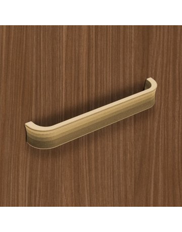 Bild MB-Griff,B25x160mm,H23,5mm,Zink Andria 9348624,messingoptik antik - Hettich-4