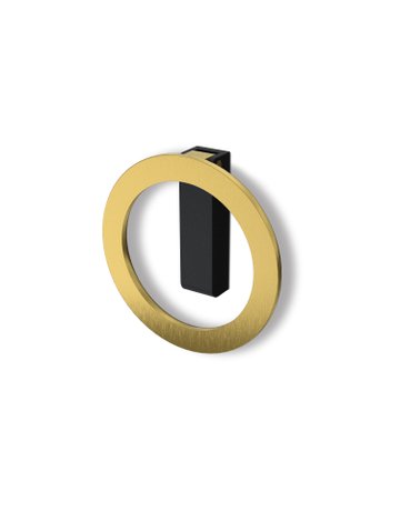 Bild MB-Griff,Ø64x32mm,H16,5mm,Zink Campli 9348210,schwarz goldoptik - Hettich-0
